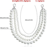 Personalized Detachable Trendy Cool Multi-layer Artificial Pearl Chain-sense Buckle Anklet Ornament