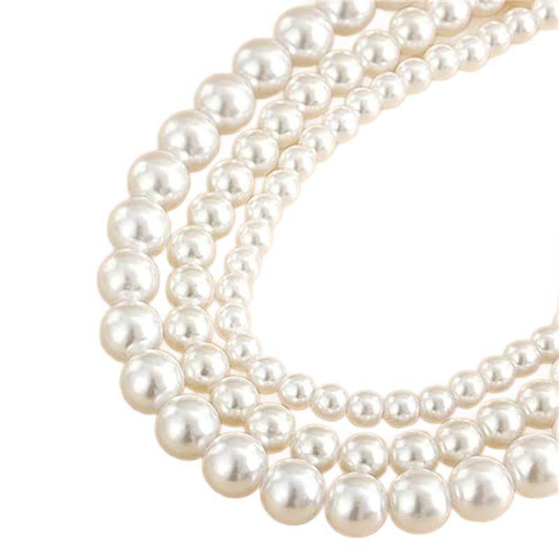 Personalized Detachable Trendy Cool Multi-layer Artificial Pearl Chain-sense Buckle Anklet Ornament