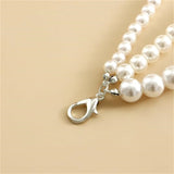 Personalized Detachable Trendy Cool Multi-layer Artificial Pearl Chain-sense Buckle Anklet Ornament